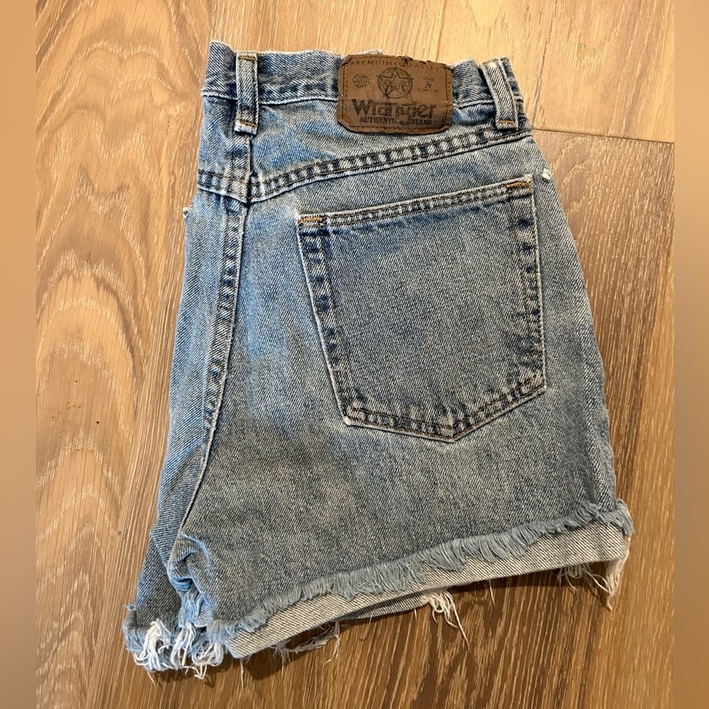 Vintage Wrangler Light Blue Denim Jean Shorts